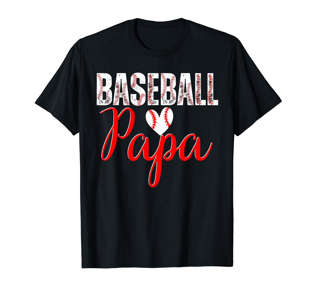 Baseball Papa Family Matching Funny T-Shirt - Custom Art Print Men Women - T-Shirt, Sweatshirt, Hoodie
