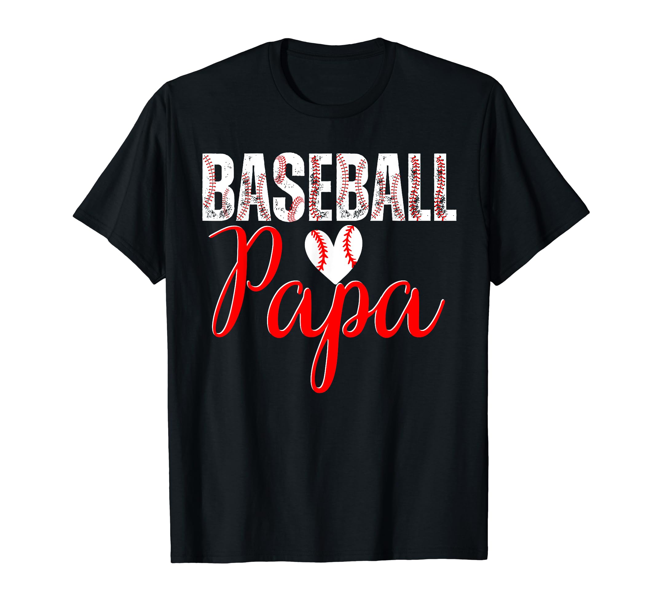 Baseball Papa Family Matching Funny T-Shirt - Custom Art Print Men Women - T-Shirt, Sweatshirt, Hoodie