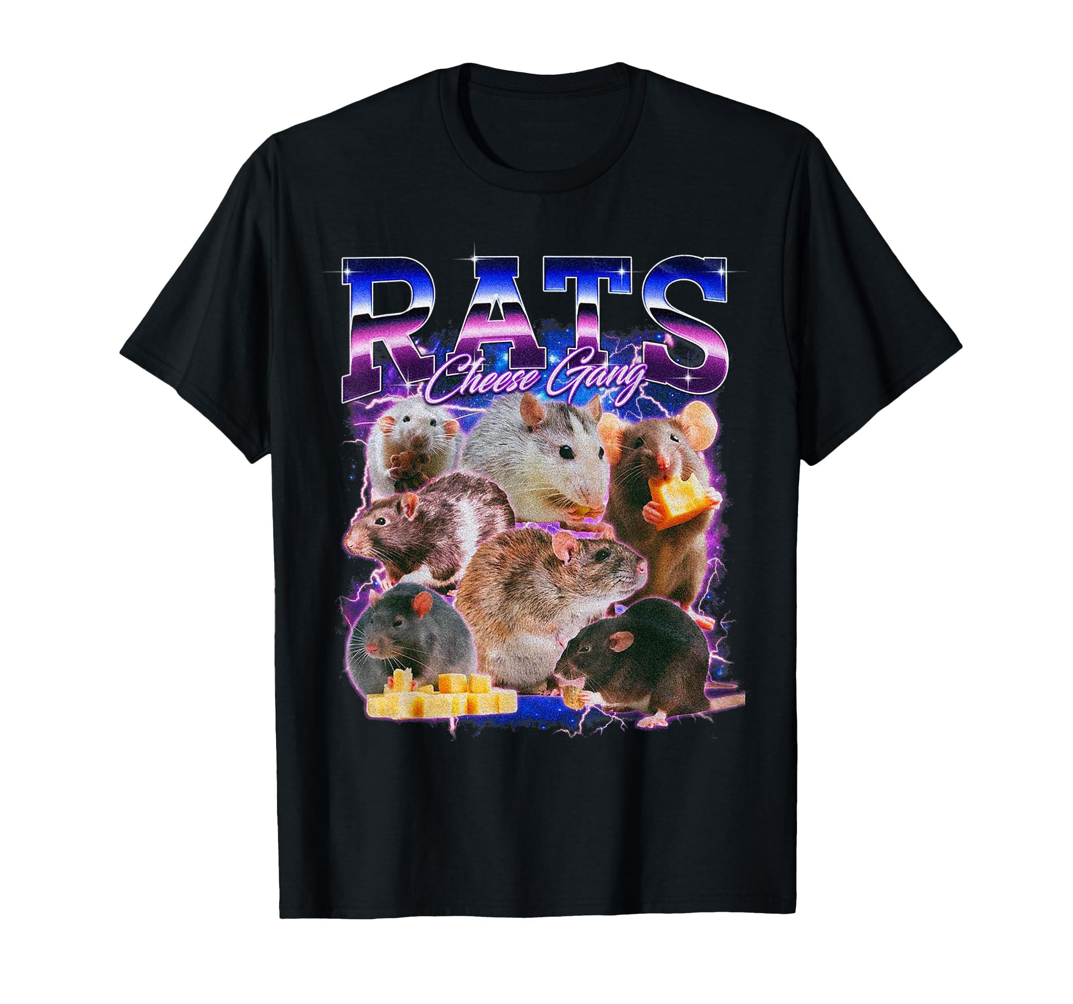 Funny Rats Cheese Gang 90S Aesthetic T-Shirt - Streetwear Style Men Women - T-Shirt, Sweatshirt, Hoodie