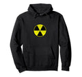 Radioactive Nuclear War Warning Hoodie - Minimalist Print for Adults - T-Shirt, Sweatshirt, Hoodie