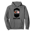 Football Baseball Dad Messy Hair Beard Hoodie - Trendy Graphic Unisex - T-Shirt, Sweatshirt, Hoodie