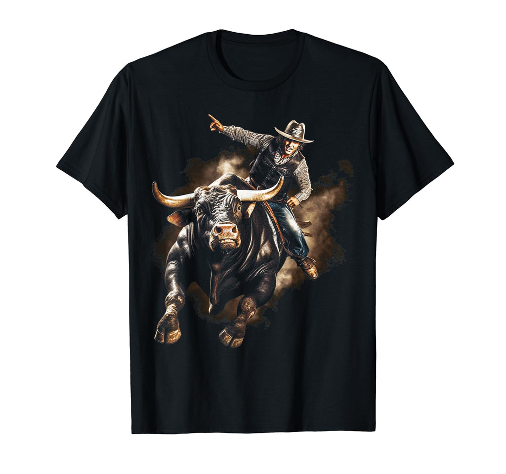 Cowboy Rodeo Horse Riding Usa T-Shirt - Casual Everyday Wear Men Women - T-Shirt, Sweatshirt, Hoodie
