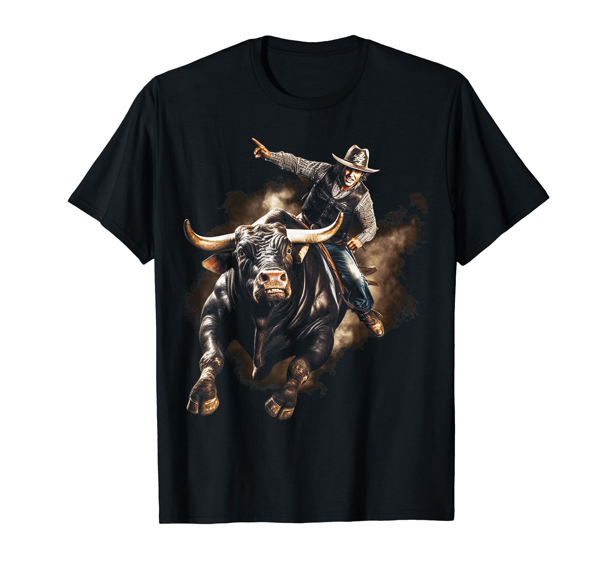 Cowboy Rodeo Horse Riding Usa T-Shirt - Casual Everyday Wear Men Women - T-Shirt, Sweatshirt, Hoodie