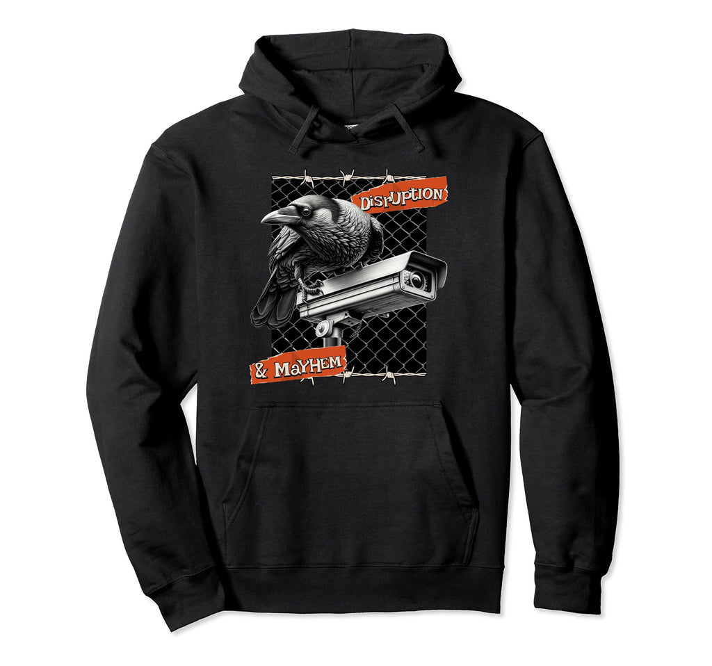 Bird And Security Camera Lovers Hoodie - Streetwear Style for Adults - T-Shirt, Sweatshirt, Hoodie