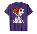 Ball Nana Funny Soccer Football T-Shirt - Trendy Graphic for Adults - T-Shirt, Sweatshirt, Hoodie