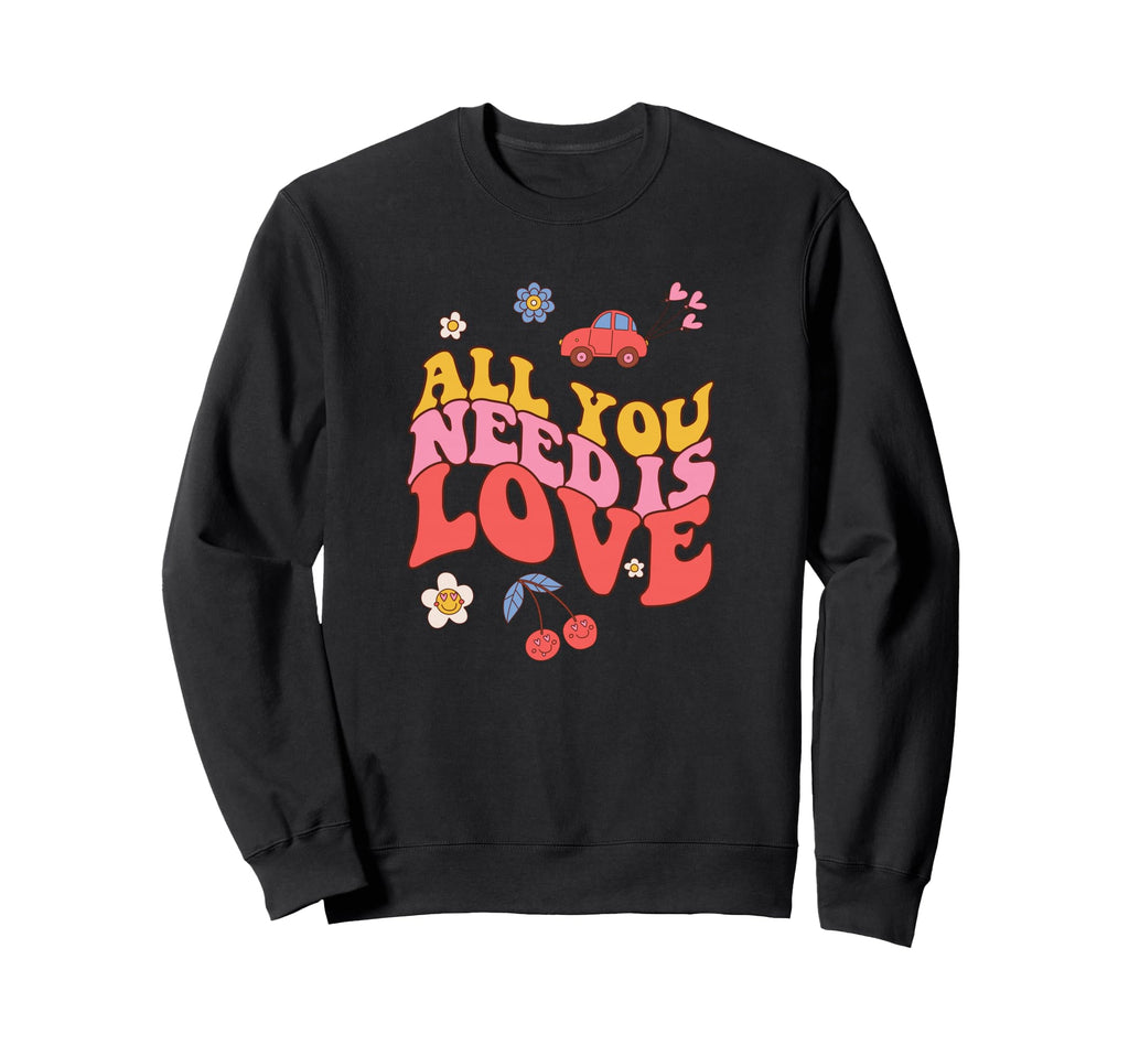 Groovy Boho 60 70S Love Peace Era Sweatshirt - Streetwear Style Unisex - T-Shirt, Sweatshirt, Hoodie