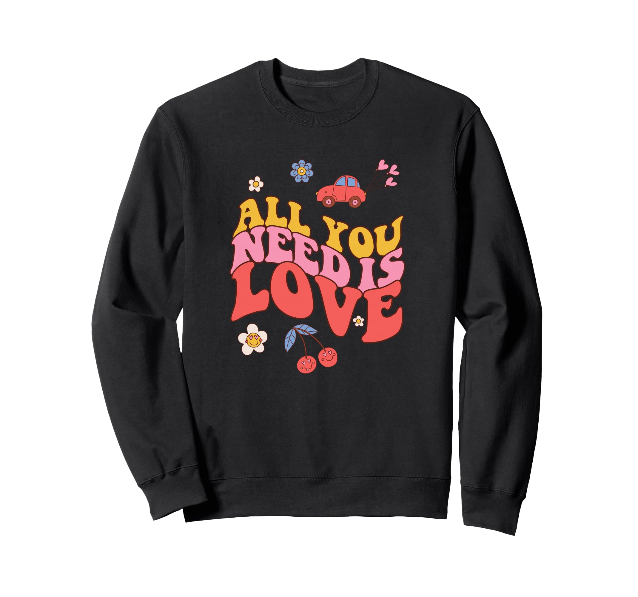Groovy Boho 60 70S Love Peace Era Sweatshirt - Streetwear Style Unisex - T-Shirt, Sweatshirt, Hoodie