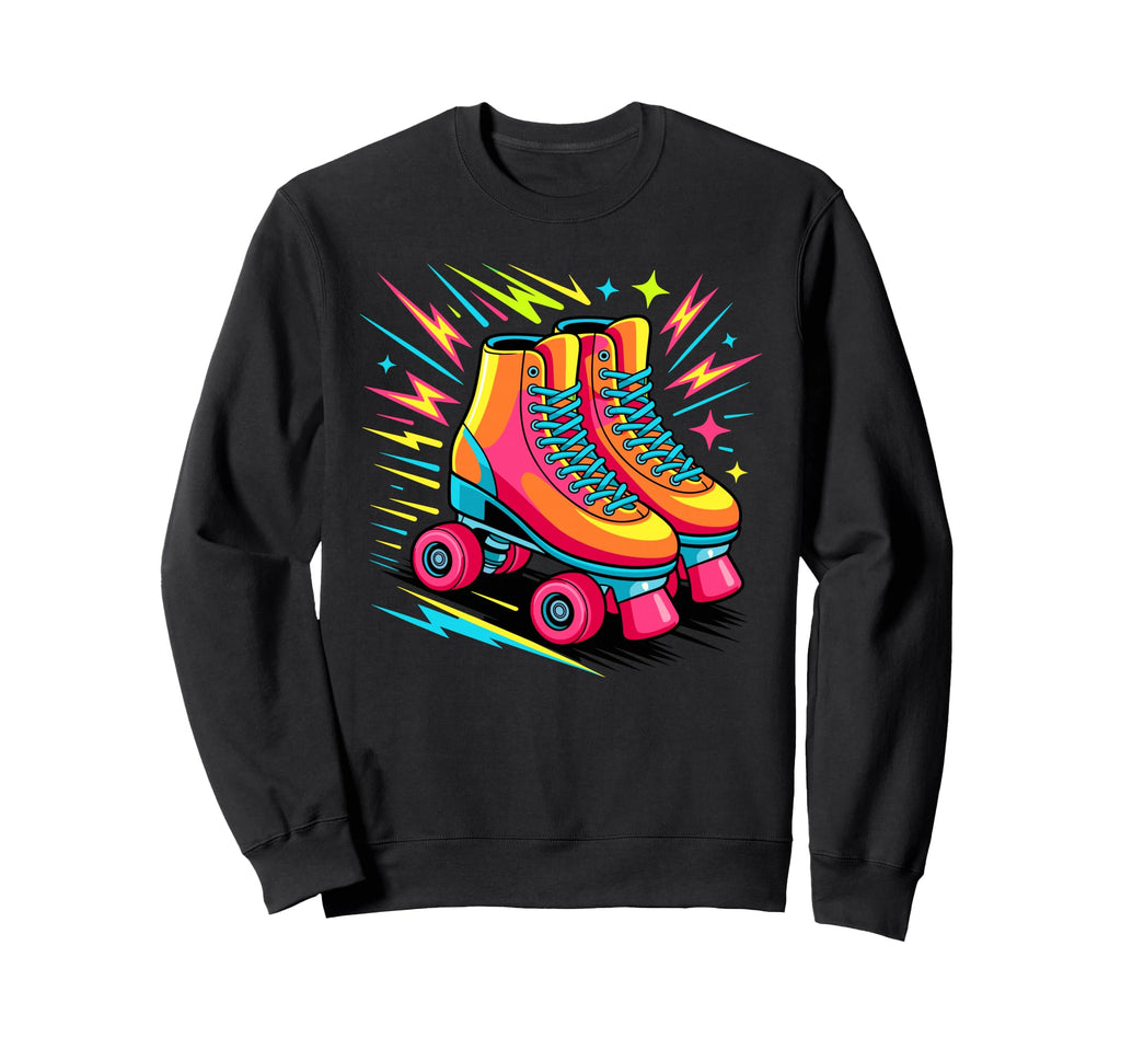 Arcade Rollerskate Rollerskater Sweatshirt - Trendy Graphic for Adults - T-Shirt, Sweatshirt, Hoodie
