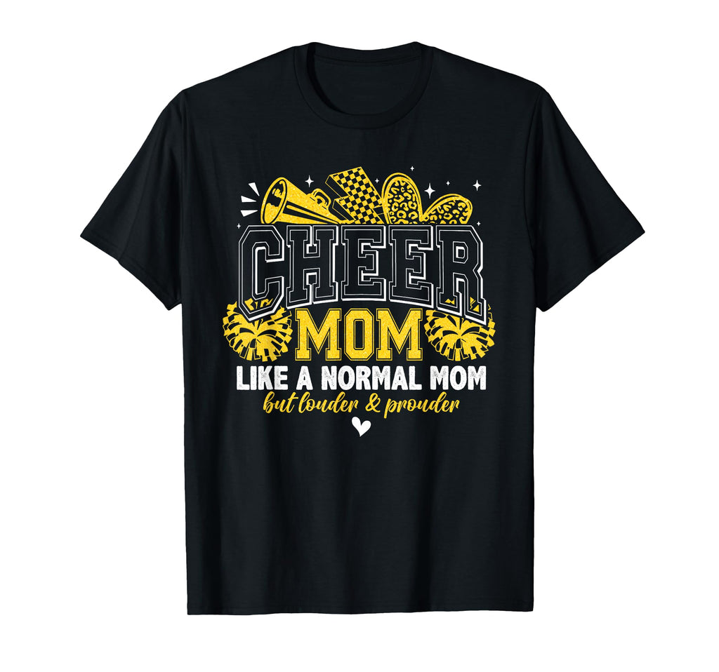 Cheer Mom Like Normal Mom Game Day T-Shirt - Trendy Graphic for Adults - T-Shirt, Sweatshirt, Hoodie
