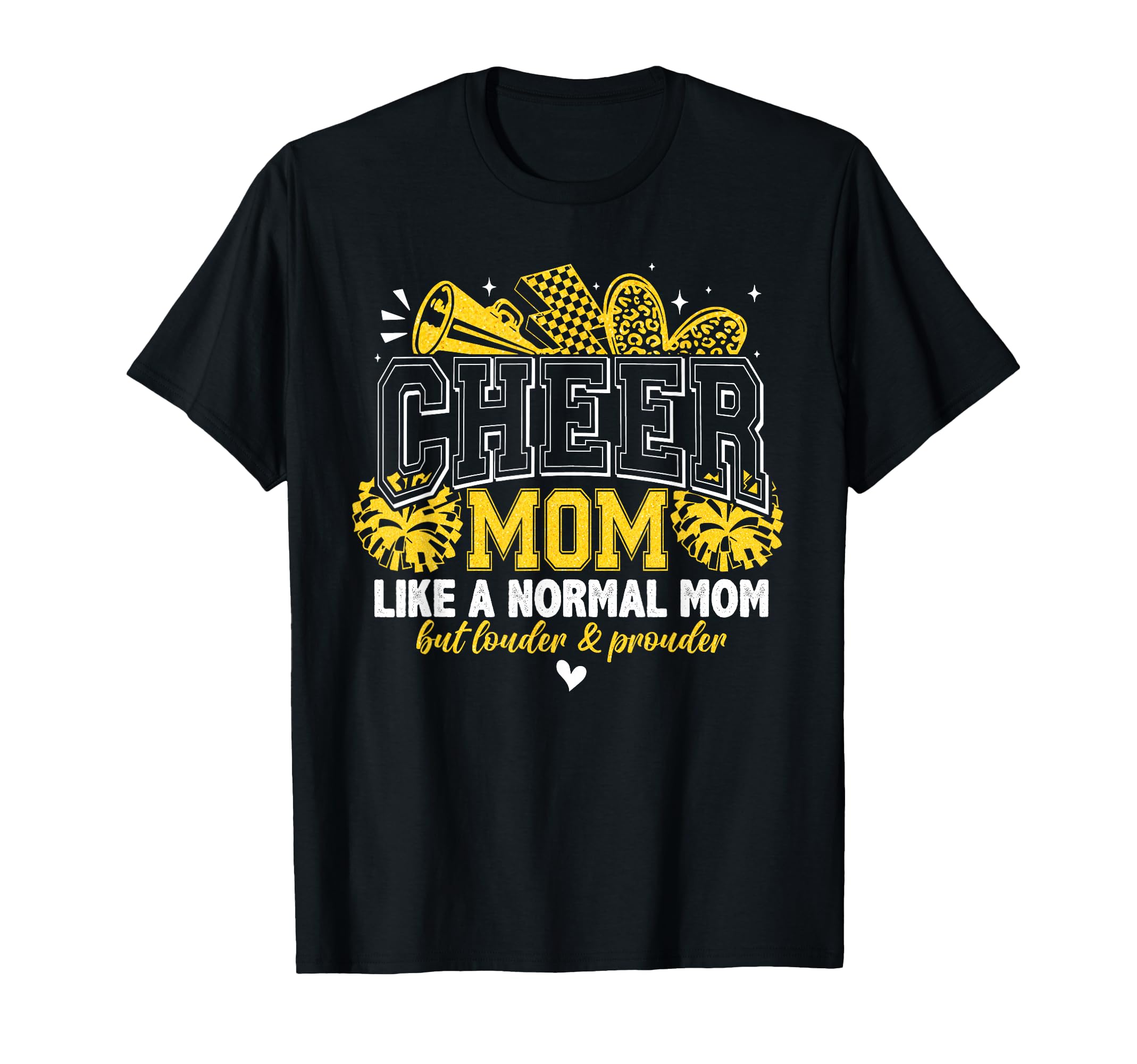 Cheer Mom Like Normal Mom Game Day T-Shirt - Trendy Graphic for Adults - T-Shirt, Sweatshirt, Hoodie