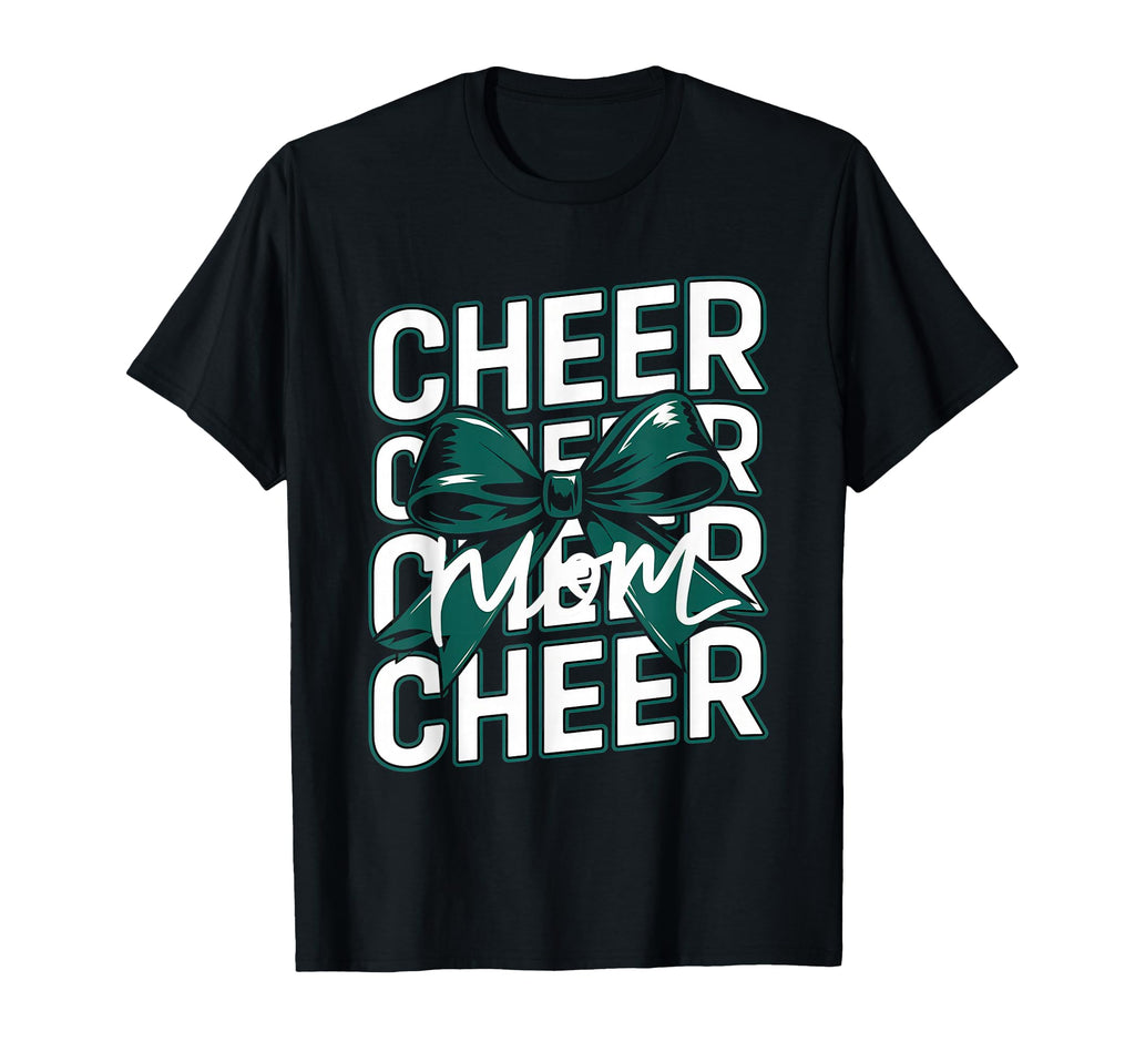 Cheer Mom Mother Bow Cheerleader T-Shirt - Minimalist Print for Adults - T-Shirt, Sweatshirt, Hoodie