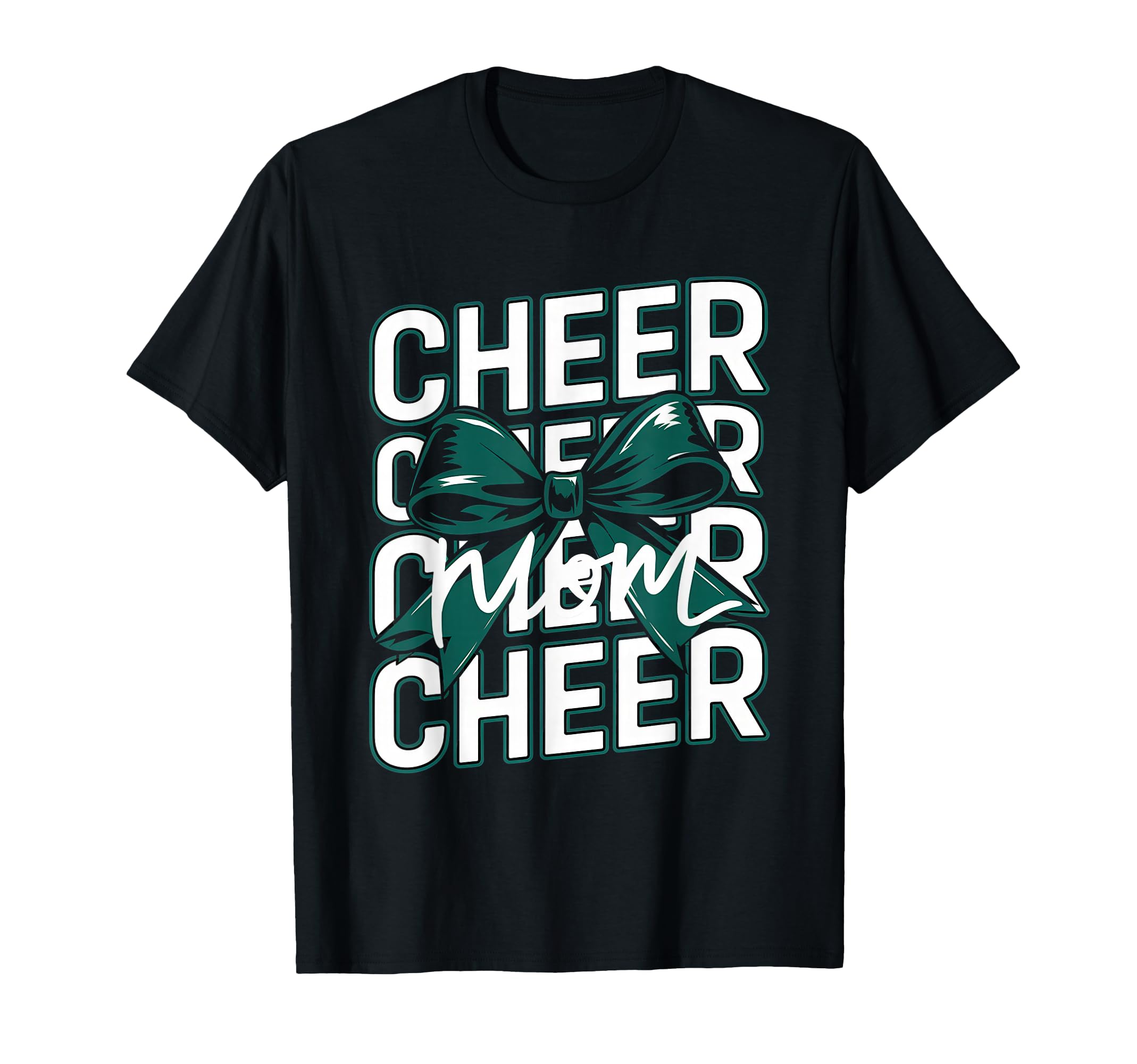 Cheer Mom Mother Bow Cheerleader T-Shirt - Minimalist Print for Adults - T-Shirt, Sweatshirt, Hoodie