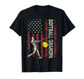 Softball Grandpa Us Flag Gifts Dad T-Shirt - Streetwear Style Unisex - T-Shirt, Sweatshirt, Hoodie