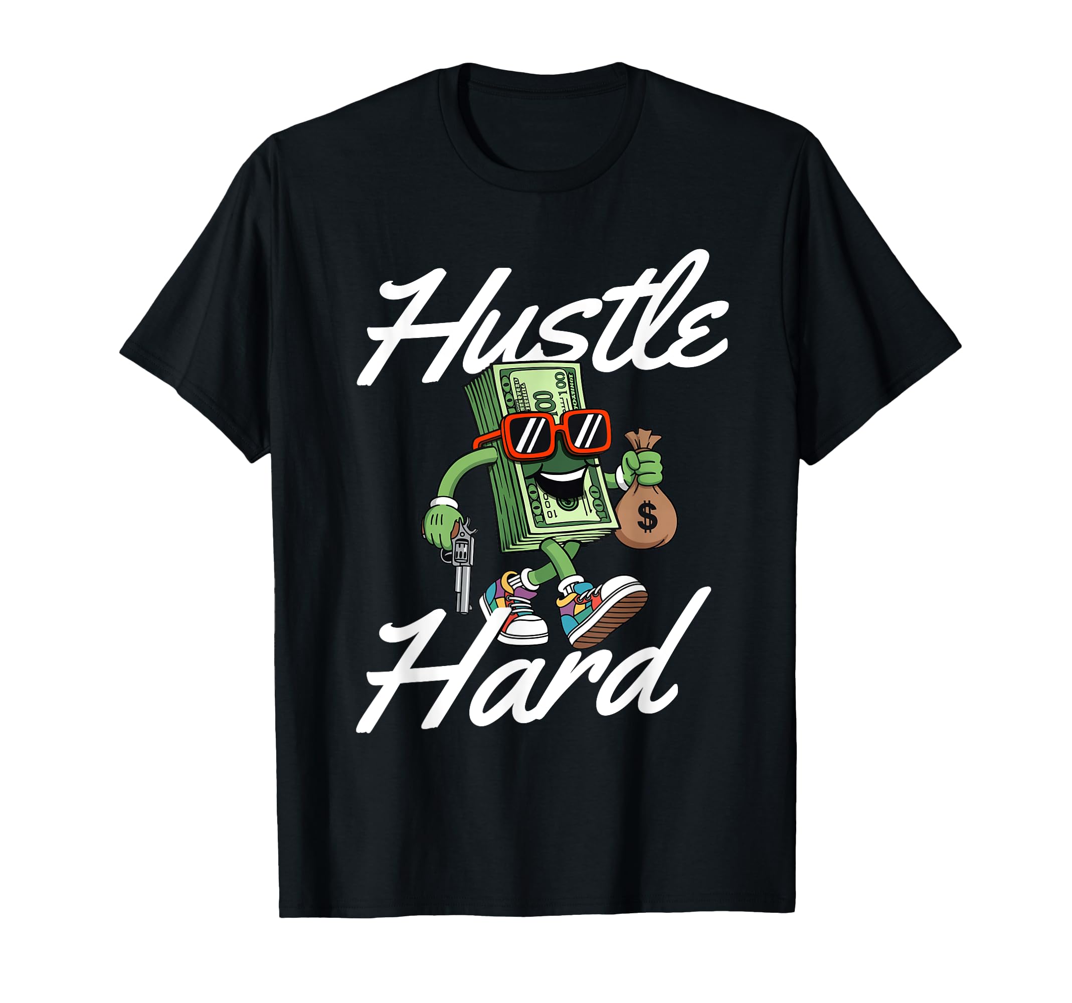 Hustle Hard 80S 90S Old School Hip Hop T-Shirt - Unique Graphic Men Women - T-Shirt, Sweatshirt, Hoodie