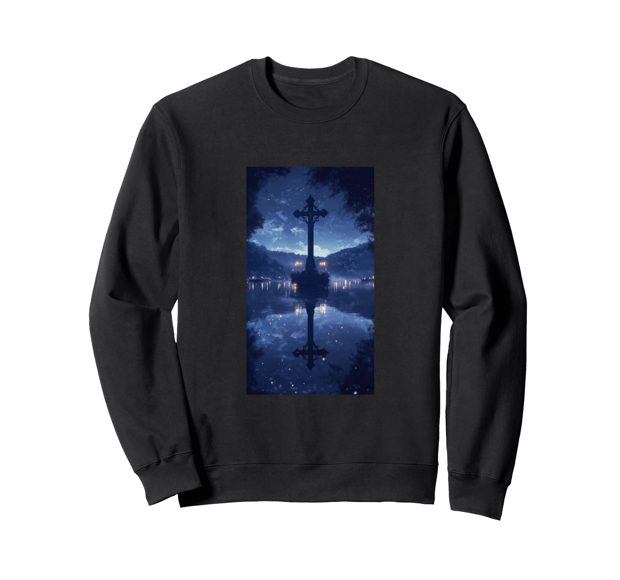 Gothic Cross Grunge Aesthetic Y2K Sweatshirt - Unique Graphic Men Women - T-Shirt, Sweatshirt, Hoodie