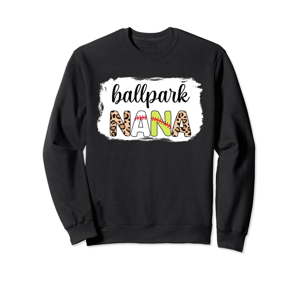 Bleached Ballpark Nana Baseball Sweatshirt - Trendy Graphic Unisex - T-Shirt, Sweatshirt, Hoodie
