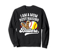 I Am Mom Busy Raisng Ballers Softball Sweatshirt - Custom Art Print Unisex - T-Shirt, Sweatshirt, Hoodie