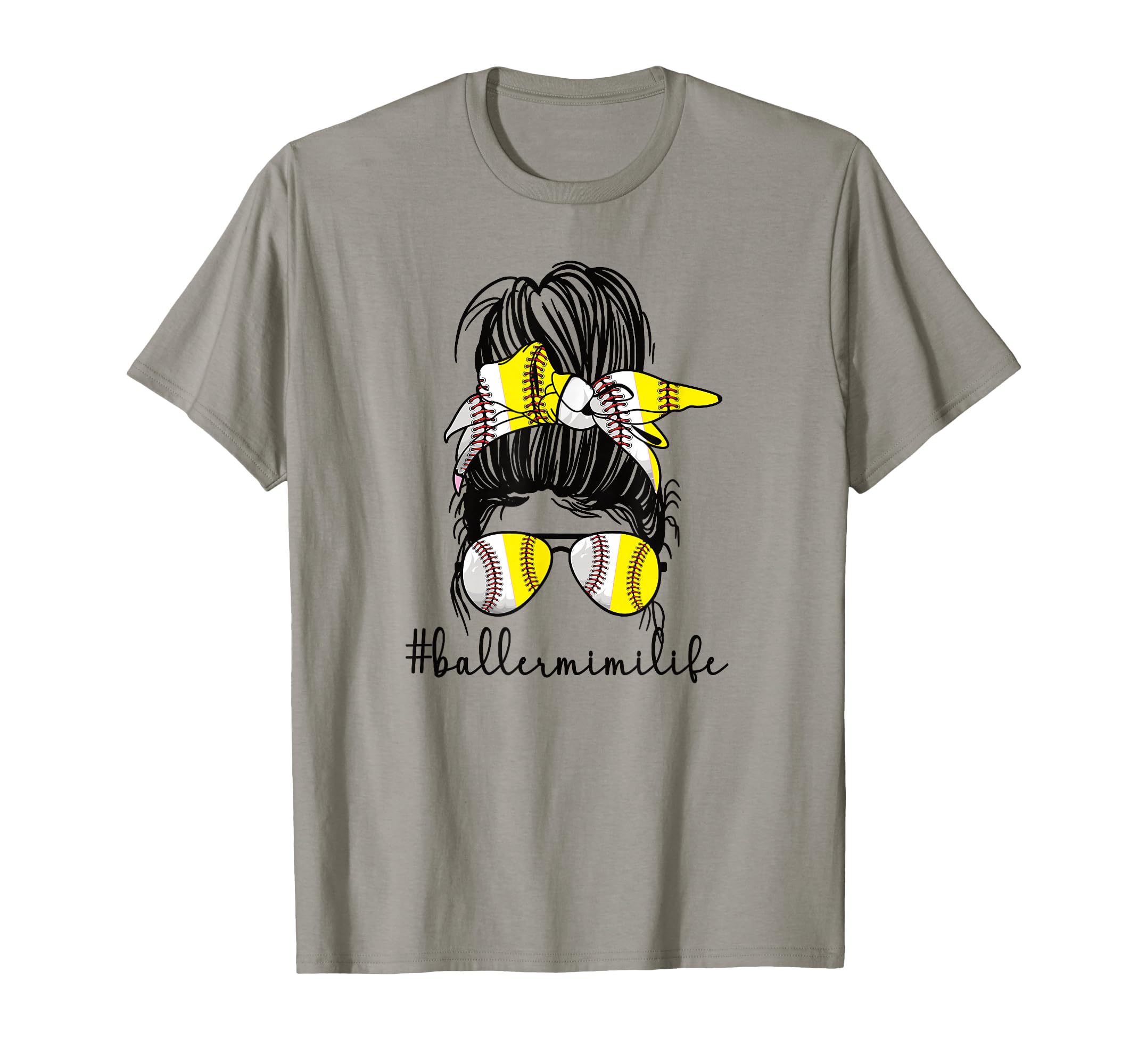 Baller Mimi Life Softball Baseball Mimi T-Shirt - Graphic Print Men Women - T-Shirt, Sweatshirt, Hoodie