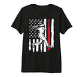 Baseball Batter American Flag Sports T-Shirt - Casual Everyday Wear Unisex - T-Shirt, Sweatshirt, Hoodie