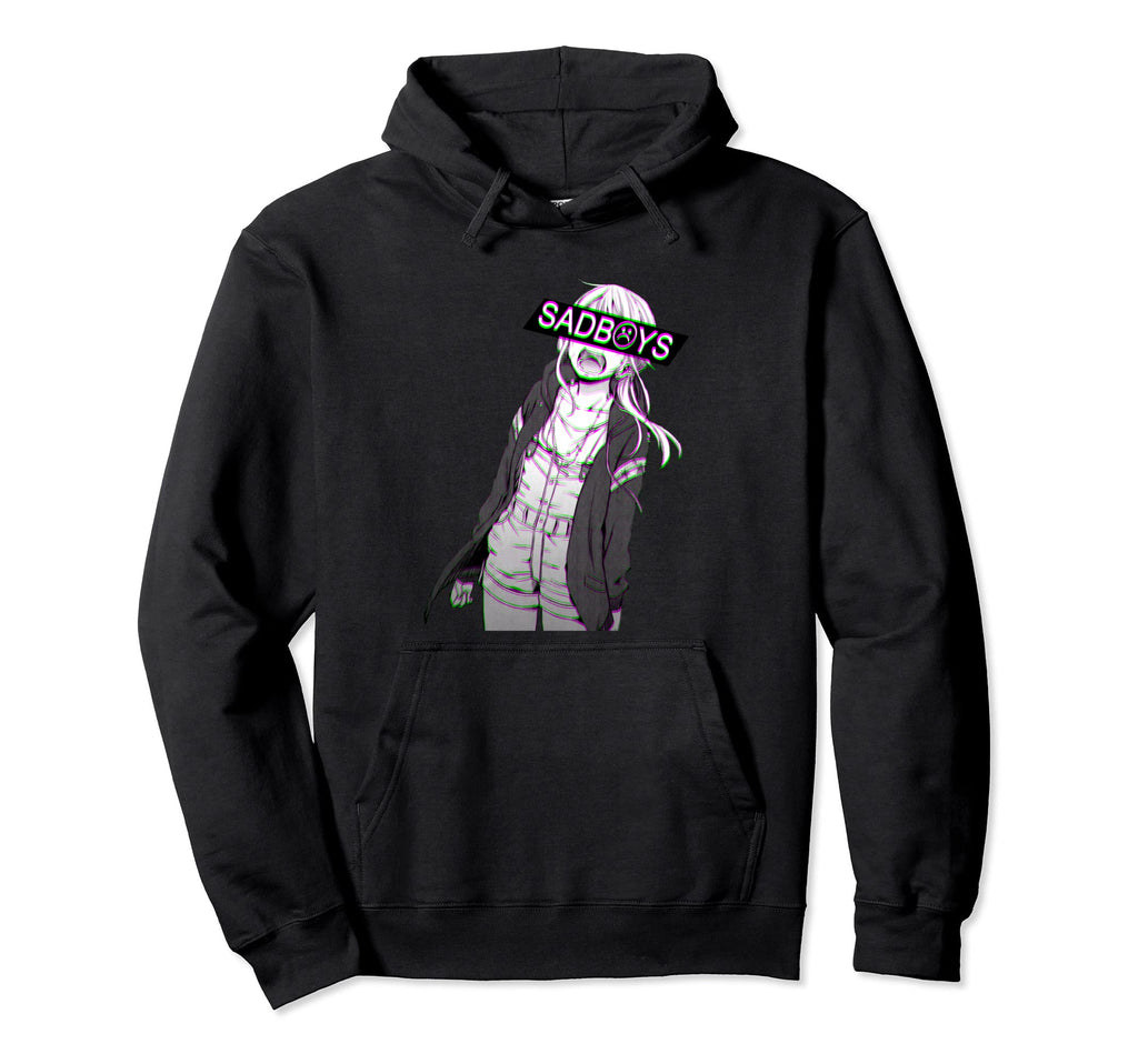Vaporwave Sadboys Anime Waifu Sadboy Hoodie - Minimalist Print Unisex - T-Shirt, Sweatshirt, Hoodie