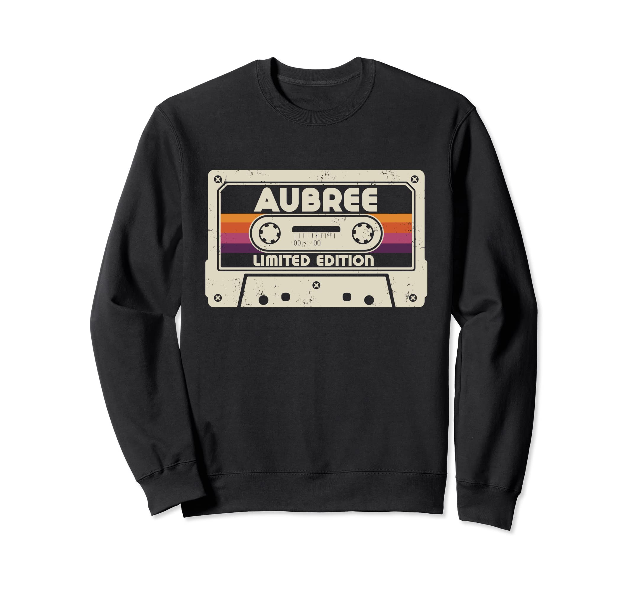Aubree First Name Cassette Tape Sweatshirt - Aesthetic Graphic Men Women - T-Shirt, Sweatshirt, Hoodie