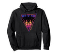 Synthwave Vaporwave Triangle Palm Trees Hoodie - Aesthetic Graphic Unisex - T-Shirt, Sweatshirt, Hoodie