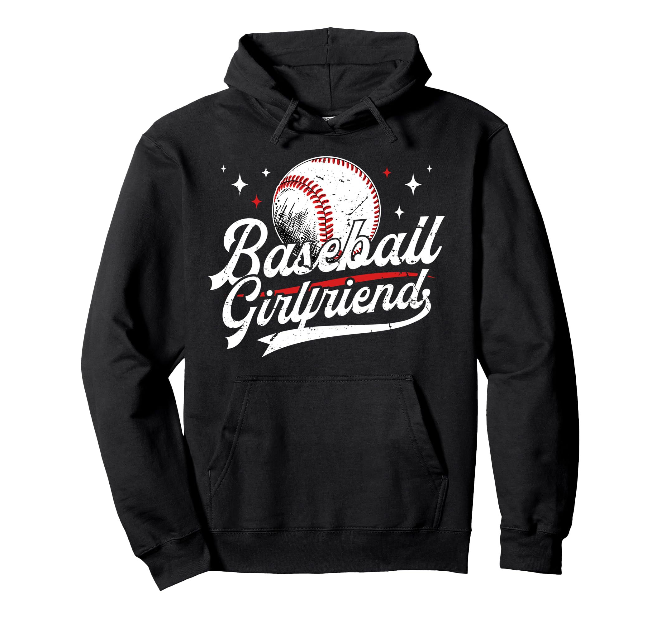 Baseball Girlfriend Proud Girlfriend Hoodie - Unique Graphic Unisex - T-Shirt, Sweatshirt, Hoodie