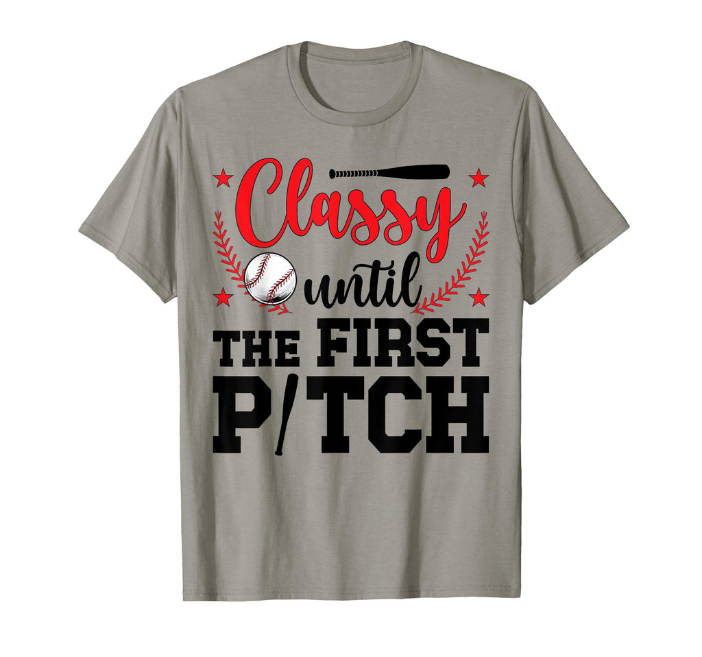 First Pitch Baseball Pitcher Mom T-Shirt - Trendy Graphic Men Women - T-Shirt, Sweatshirt, Hoodie