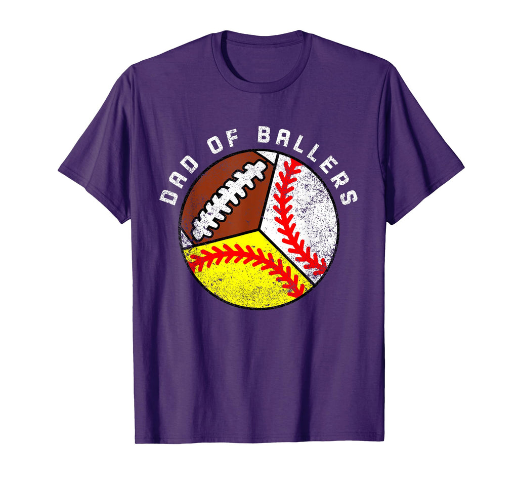 Mens Dad Ballers Funny Baseball T-Shirt - Aesthetic Graphic Men Women - T-Shirt, Sweatshirt, Hoodie