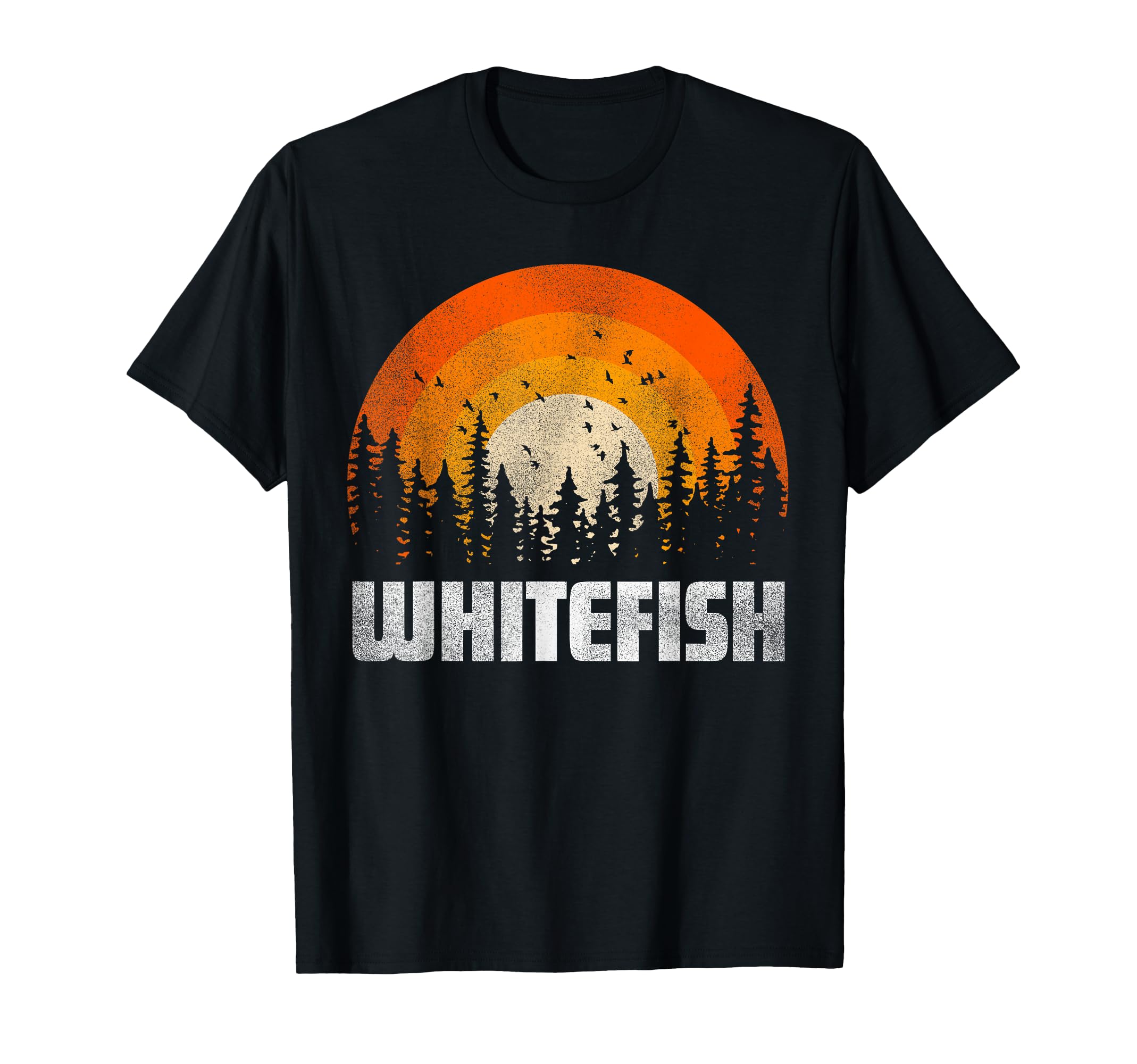 Whitefish 70S 80S T-Shirt - Trendy Graphic for Adults - T-Shirt, Sweatshirt, Hoodie