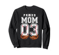 Proud Mom Baseball Player Number 3 Sweatshirt - Novelty Apparel Unisex - T-Shirt, Sweatshirt, Hoodie
