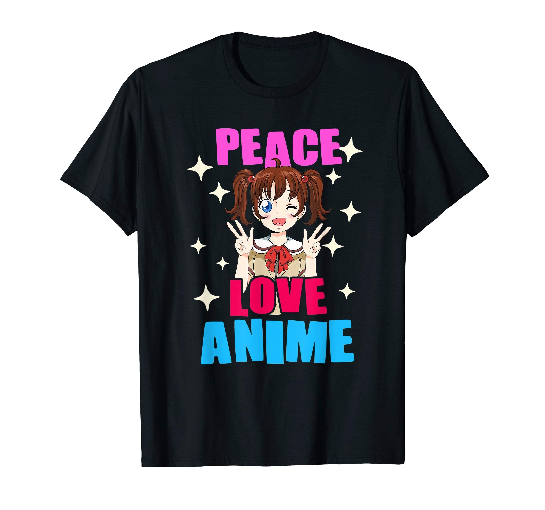 Japanese Manga Anime Gift Peace Love T-Shirt - Novelty Apparel for Adults - T-Shirt, Sweatshirt, Hoodie