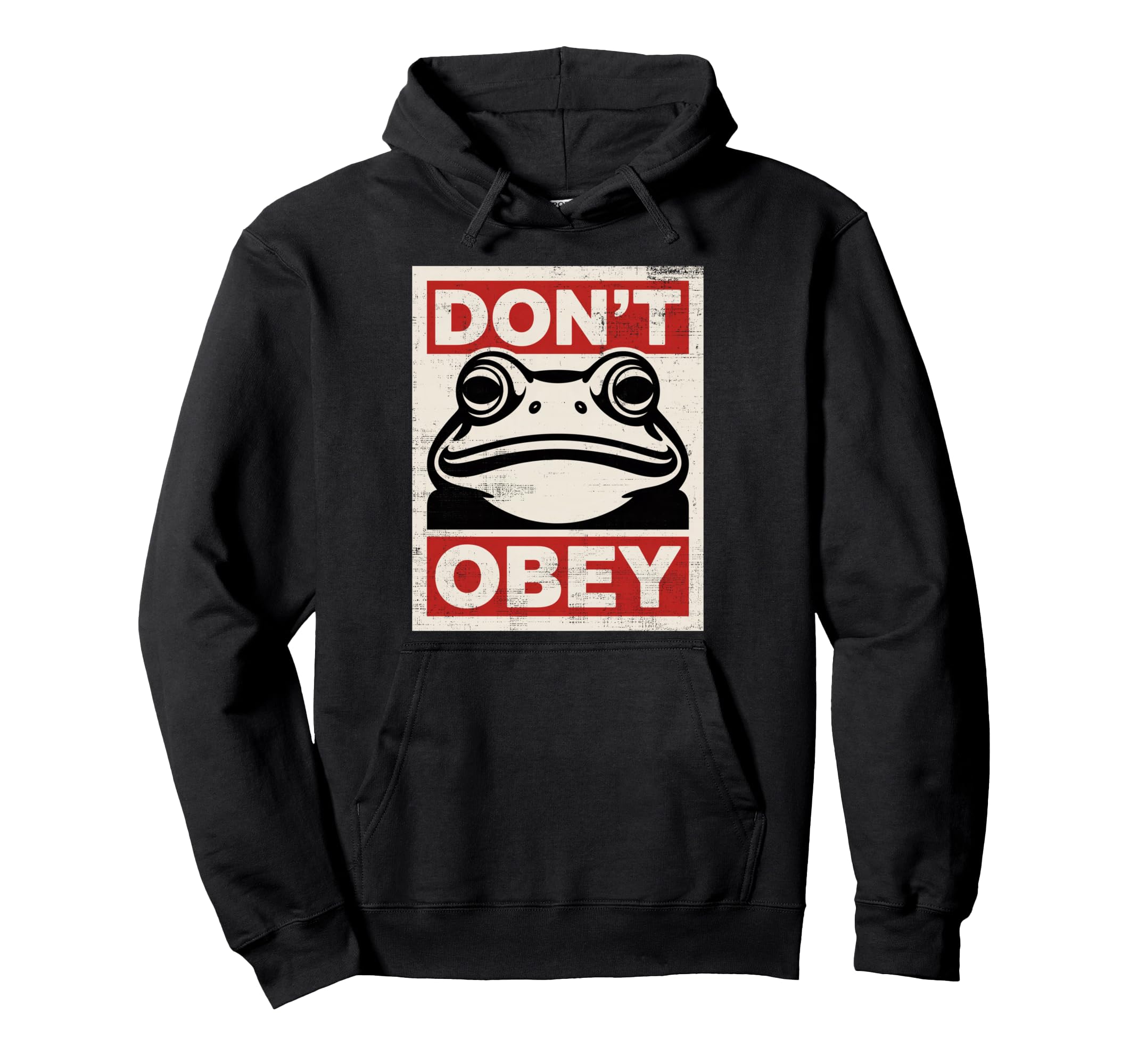 Dont Obey Portland Frog Hoodie - Graphic Print for Adults - T-Shirt, Sweatshirt, Hoodie