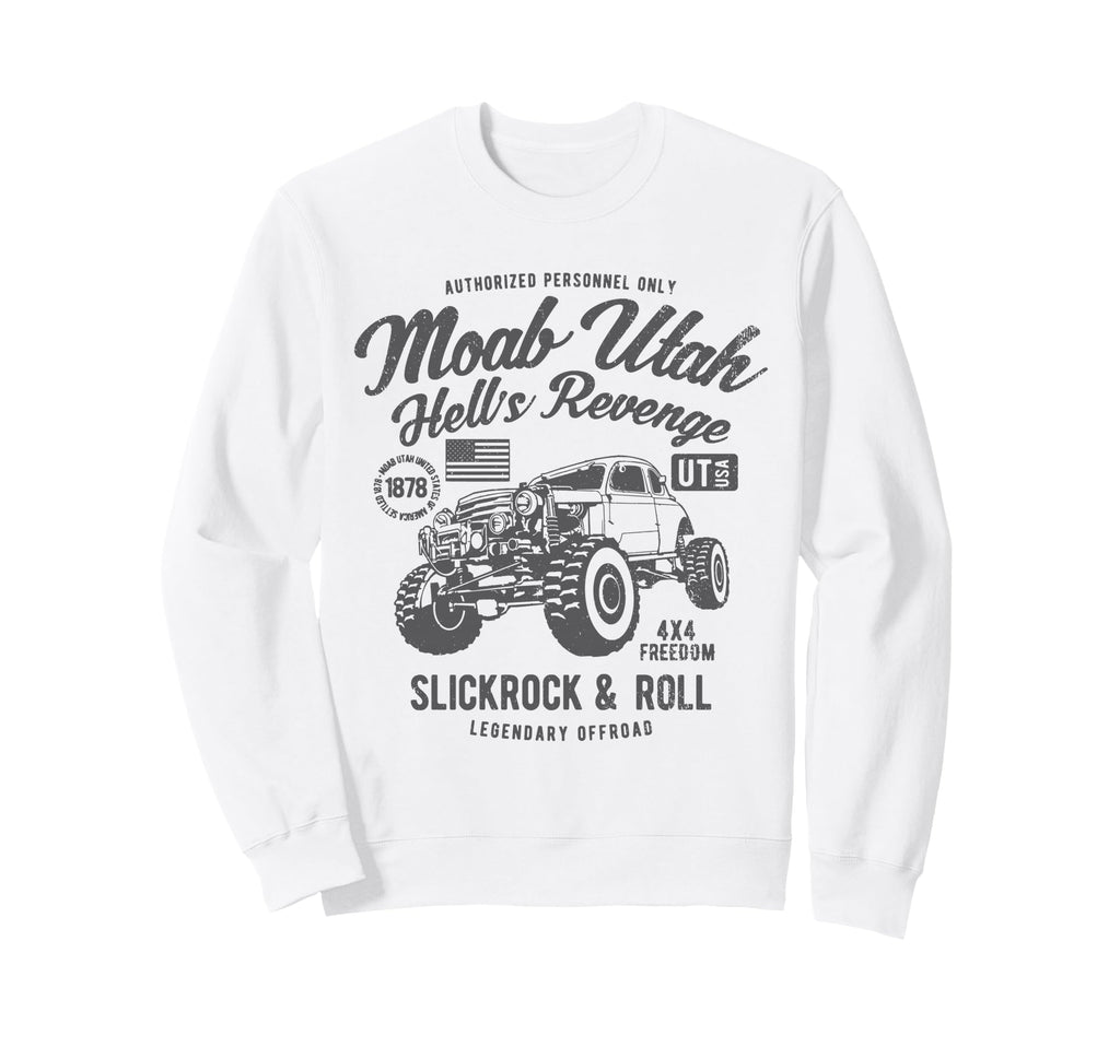 Moab Utah Hells Revenge 4X4 Sweatshirt - Casual Everyday Wear for Adults - T-Shirt, Sweatshirt, Hoodie