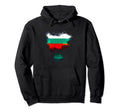 Bulgaria Flag Distressed Bulgaria Map Hoodie - Trendy Graphic for Adults - T-Shirt, Sweatshirt, Hoodie