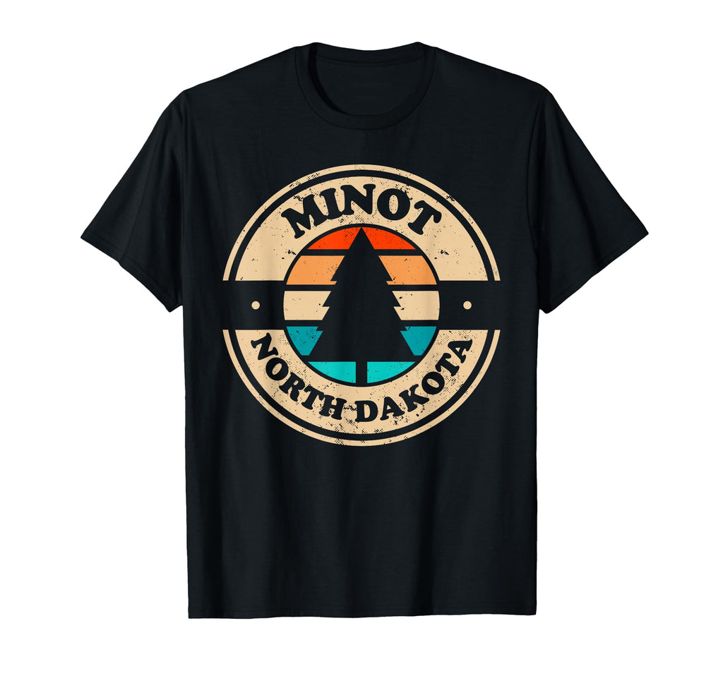 Minot North Dakota Nd 70S 80S T-Shirt - Novelty Apparel Men Women - T-Shirt, Sweatshirt, Hoodie