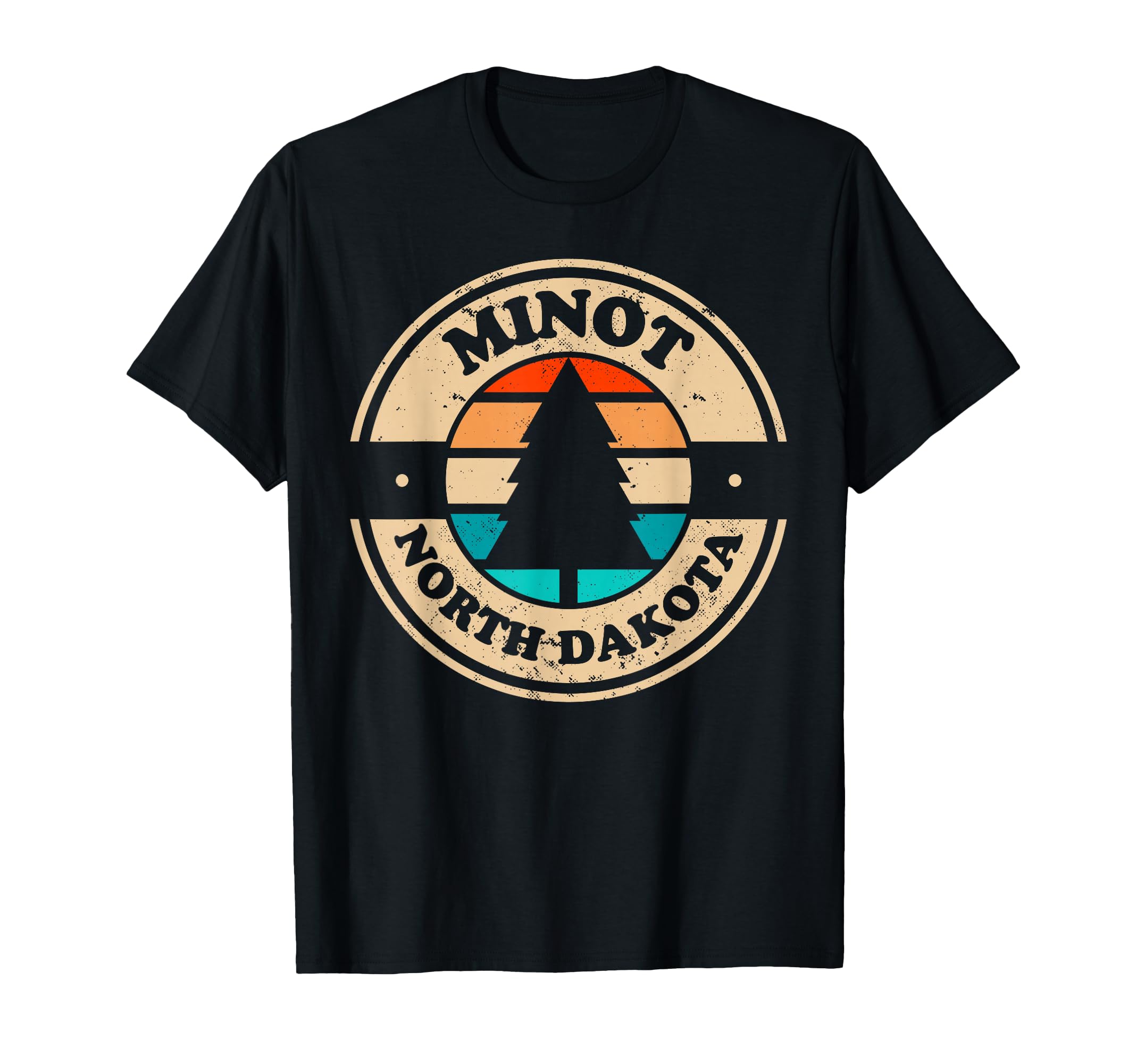Minot North Dakota Nd 70S 80S T-Shirt - Novelty Apparel Men Women - T-Shirt, Sweatshirt, Hoodie