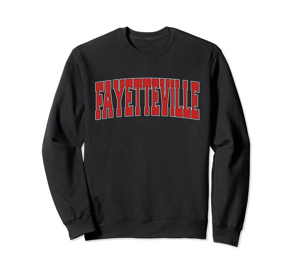 Fayetteville Ar Arkansas Varsity Usa Sweatshirt - Novelty Apparel Unisex - T-Shirt, Sweatshirt, Hoodie