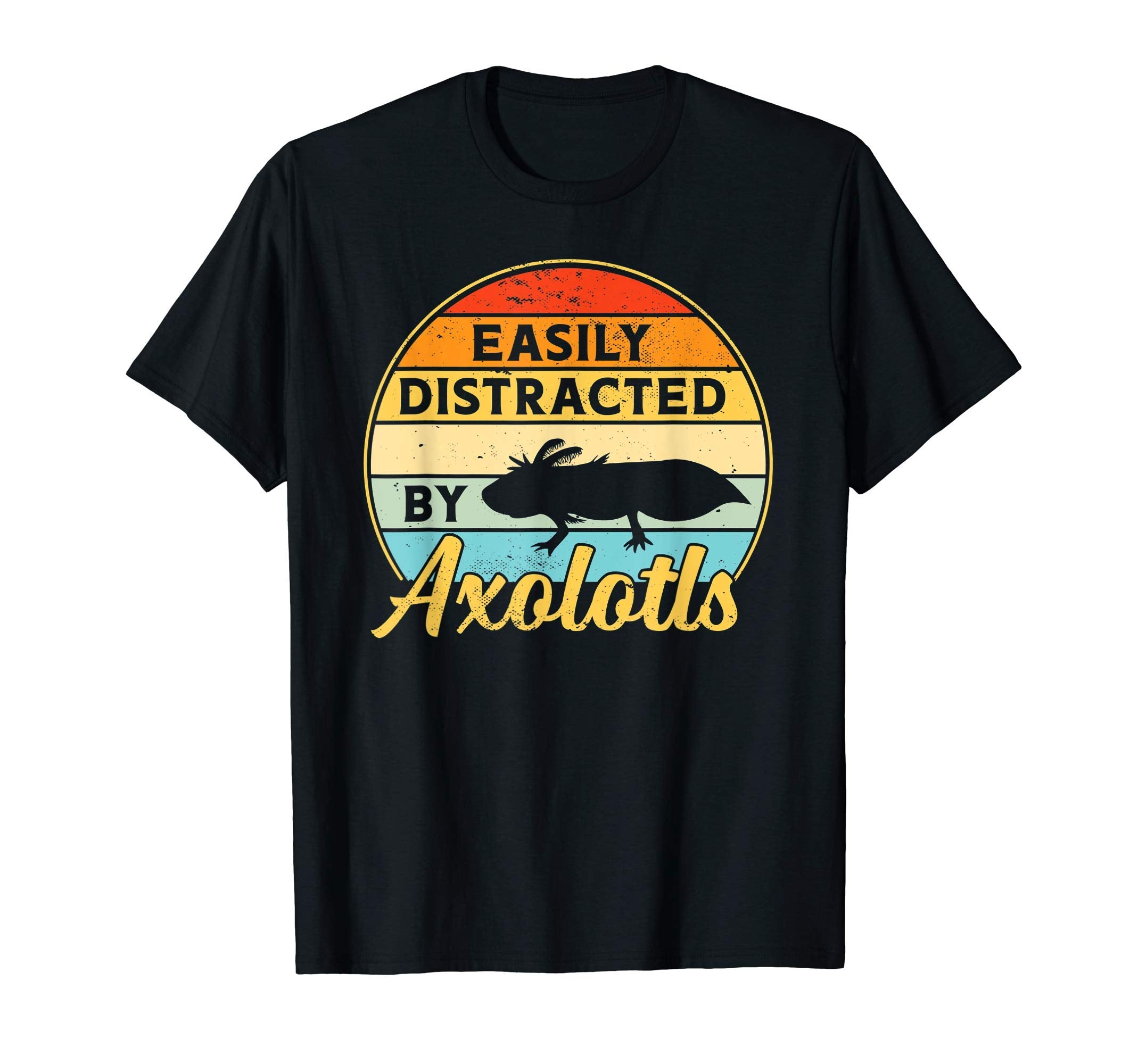Axolotl Easily Distracted Sunset Mexican T-Shirt - Graphic Print Men Women - T-Shirt, Sweatshirt, Hoodie