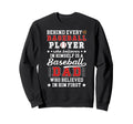 Proud Baseball Dad Baseball Player Sweatshirt - Custom Art Print Men Women - T-Shirt, Sweatshirt, Hoodie