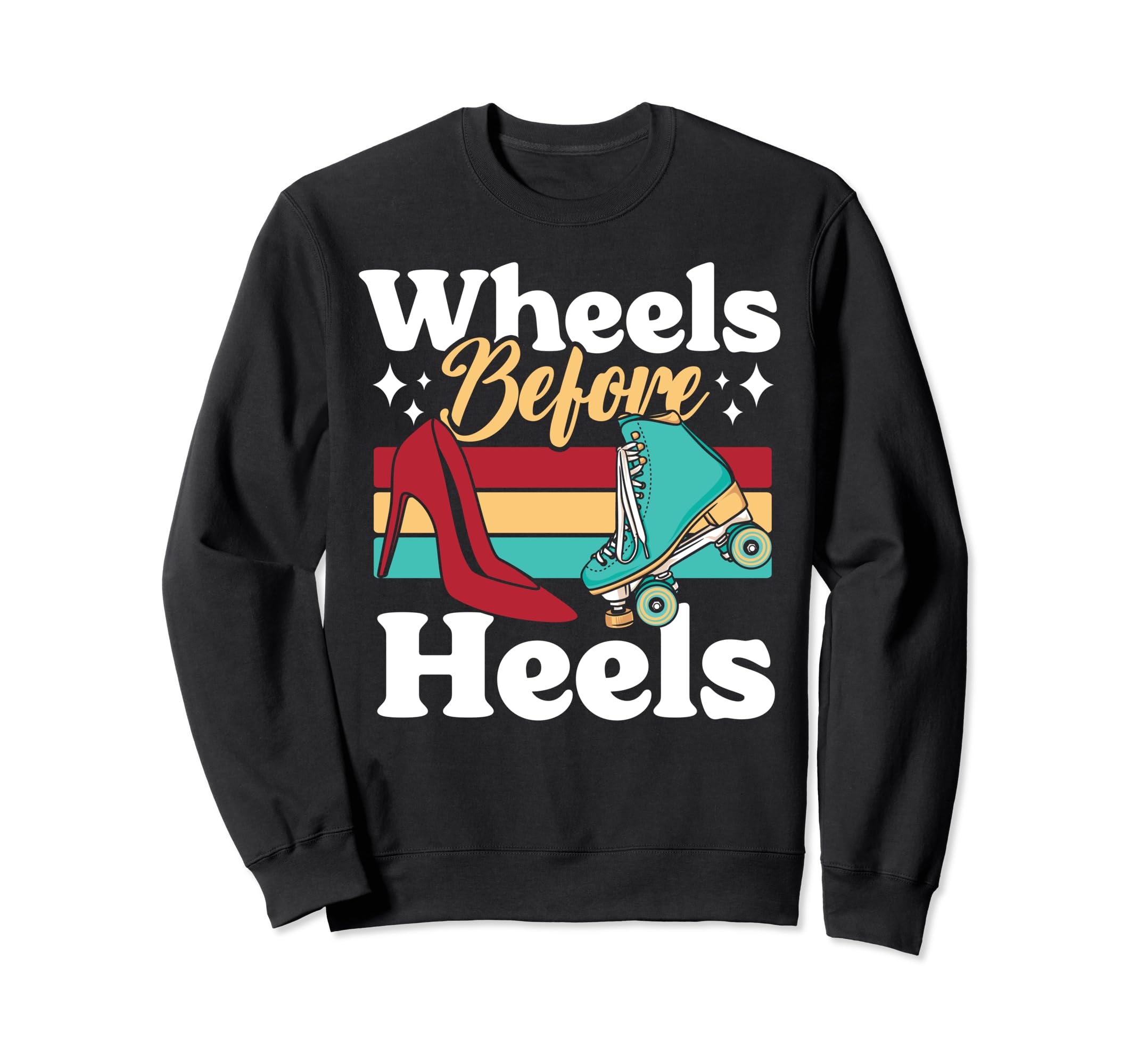 Roller Skating Skate 1970S Wheels Before Sweatshirt - Trendy Graphic Unisex - T-Shirt, Sweatshirt, Hoodie