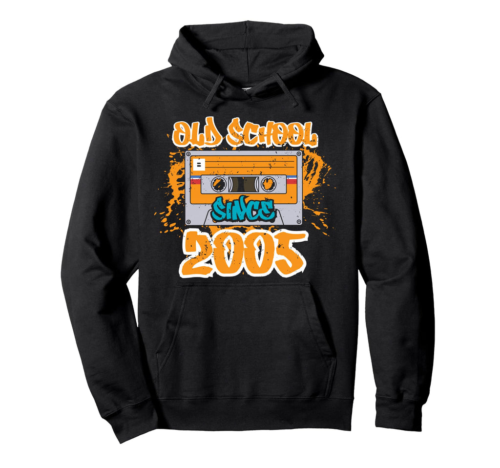 Old School Since 2005 21St Birthday Gifts Hoodie - Graphic Print Men Women - T-Shirt, Sweatshirt, Hoodie