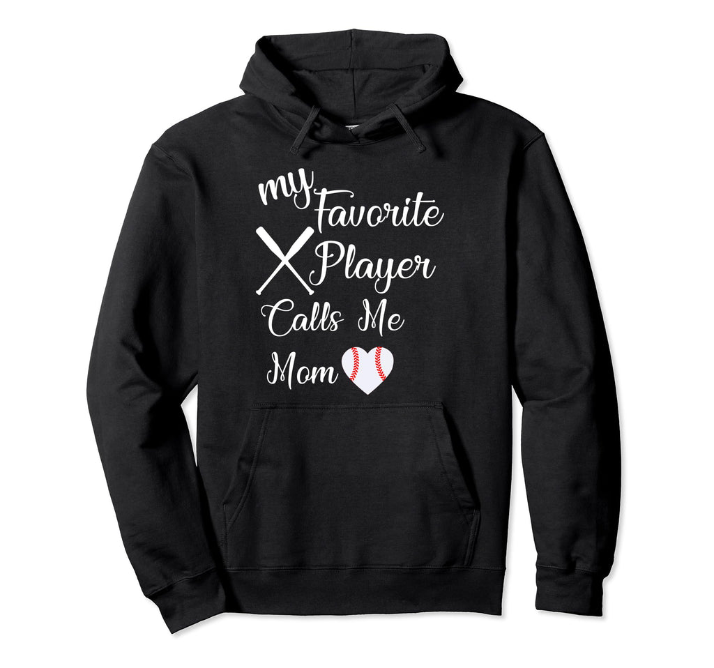 Baseball Mom Son Baseball Player Mom Hoodie - Novelty Apparel for Adults - T-Shirt, Sweatshirt, Hoodie