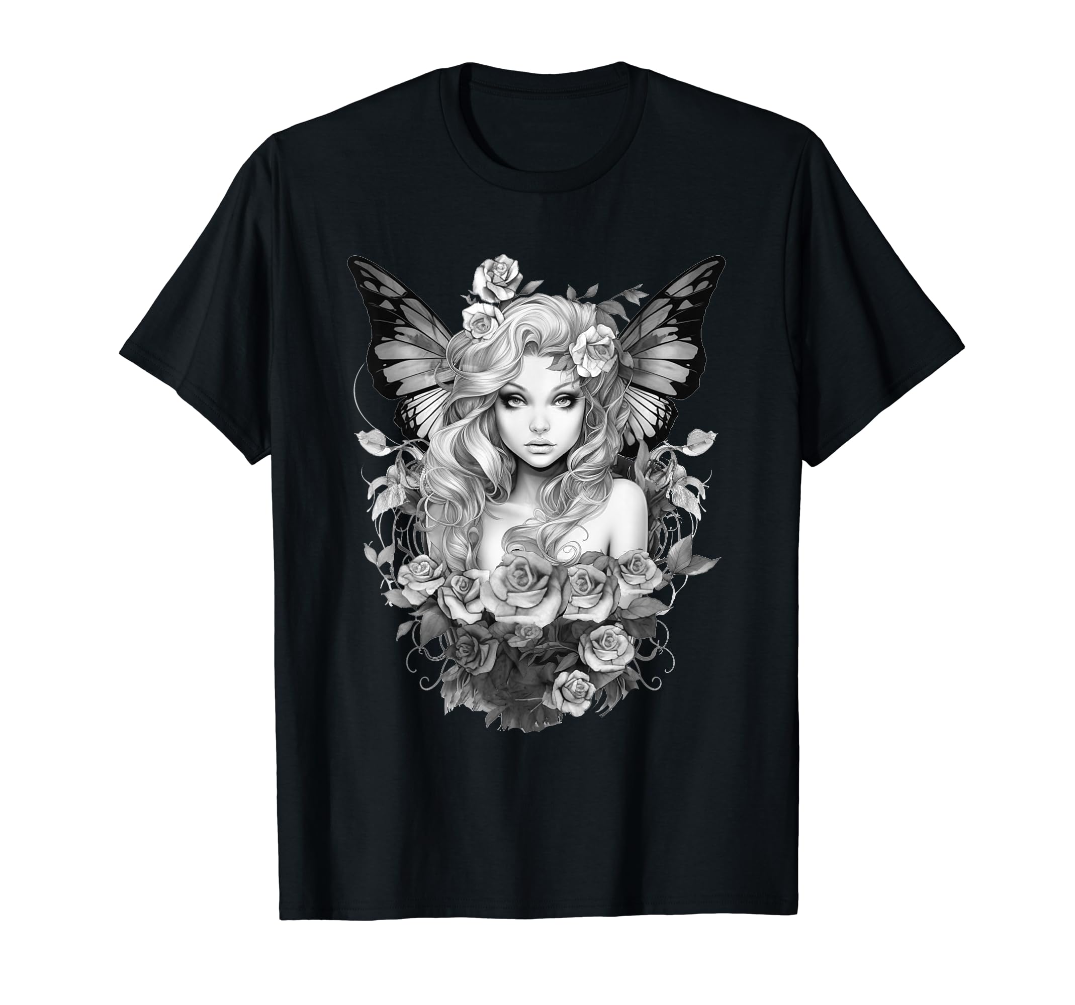 Fairy Butterfly Wings Fairycore Goth T-Shirt - Streetwear Style Men Women - T-Shirt, Sweatshirt, Hoodie