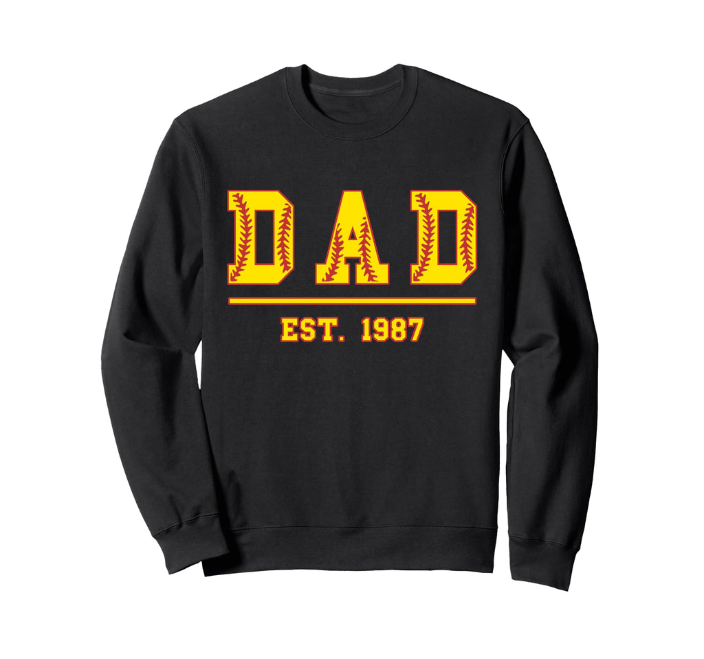 Dad Est 1987 Funny Sports Year Sweatshirt - Streetwear Style Unisex - T-Shirt, Sweatshirt, Hoodie