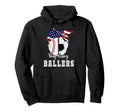 Busy Raising Ballers Baseball Soccer Hoodie - Custom Art Print for Adults - T-Shirt, Sweatshirt, Hoodie