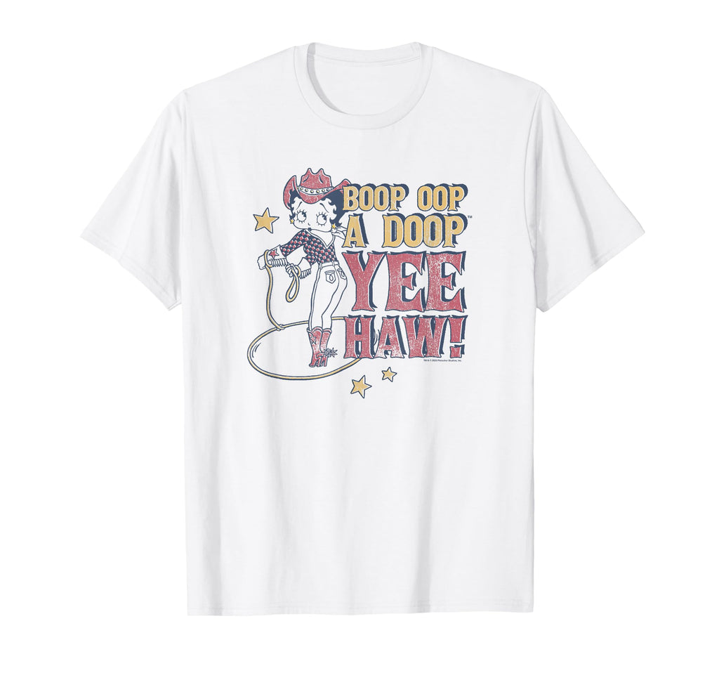 Betty Boop Boop Oop Doop Yee Haw T-Shirt - Casual Everyday Wear for Adults - T-Shirt, Sweatshirt, Hoodie