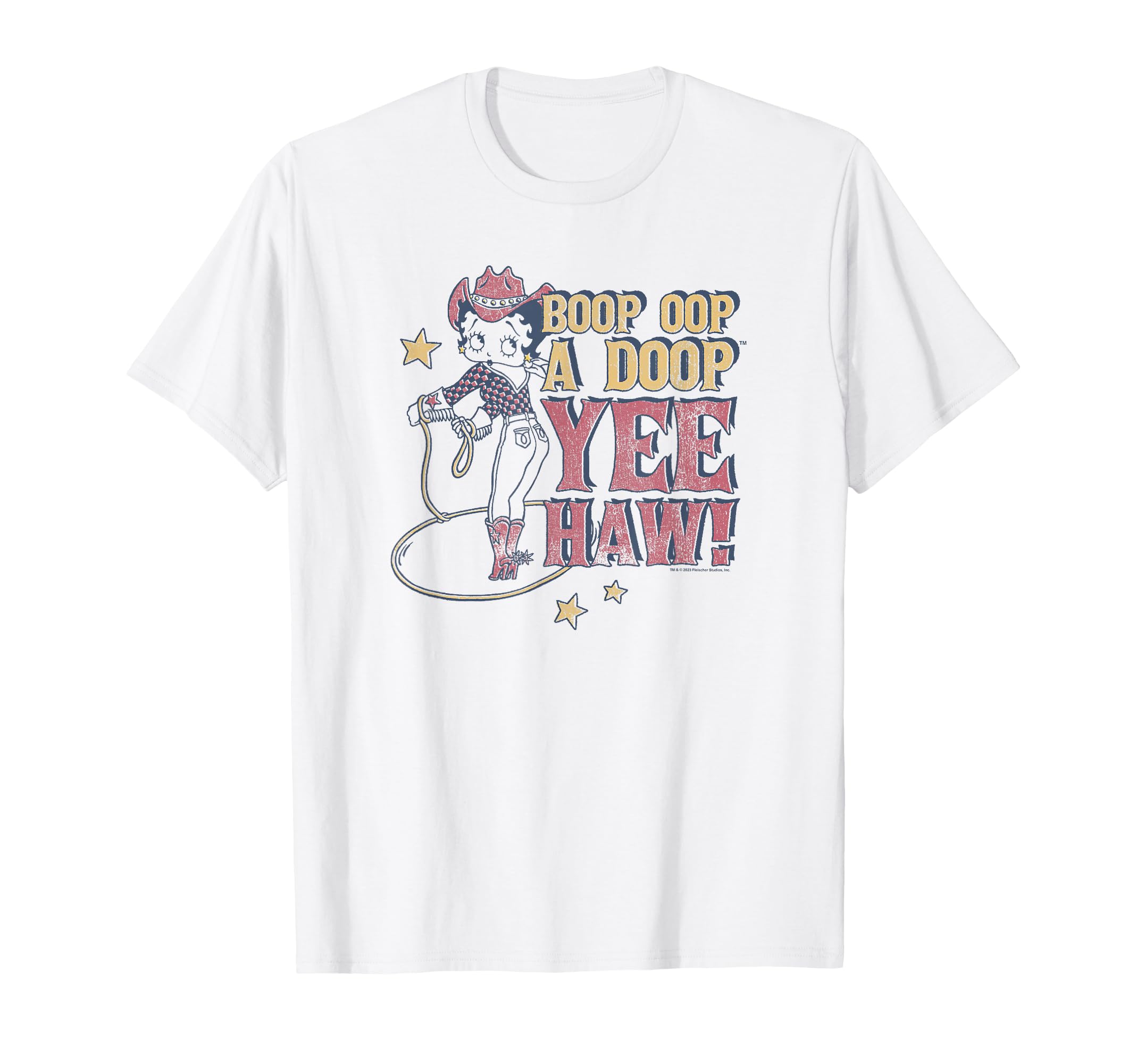 Betty Boop Boop Oop Doop Yee Haw T-Shirt - Casual Everyday Wear for Adults - T-Shirt, Sweatshirt, Hoodie