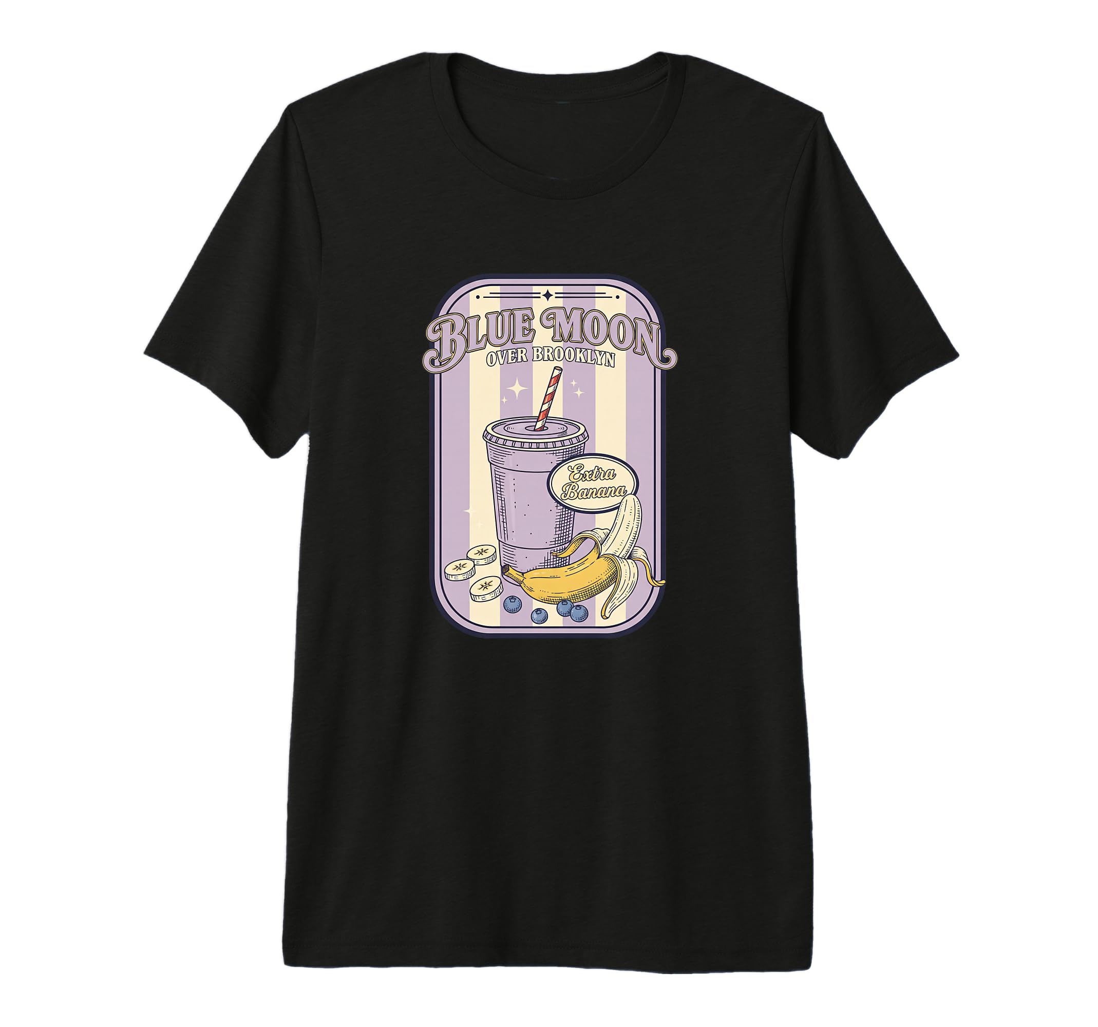 Blue Moon Over Brooklyn Extra T-Shirt - Aesthetic Graphic for Adults - T-Shirt, Sweatshirt, Hoodie
