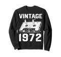 Birthday Best 1972 Bday 1972 Cassette Sweatshirt - Graphic Print Men Women - T-Shirt, Sweatshirt, Hoodie